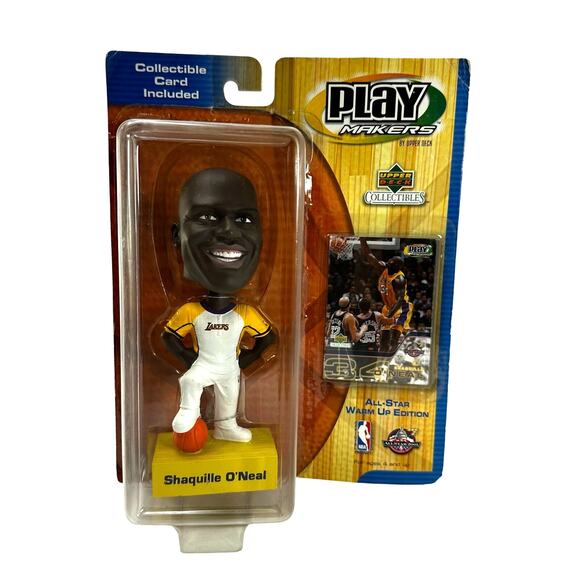 Upper Deck Playmakers Shaquille O'Neal‎ Bobblehead Collectible Card Lakers - Picture 1 of 8